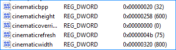 CinameticRegEdit
