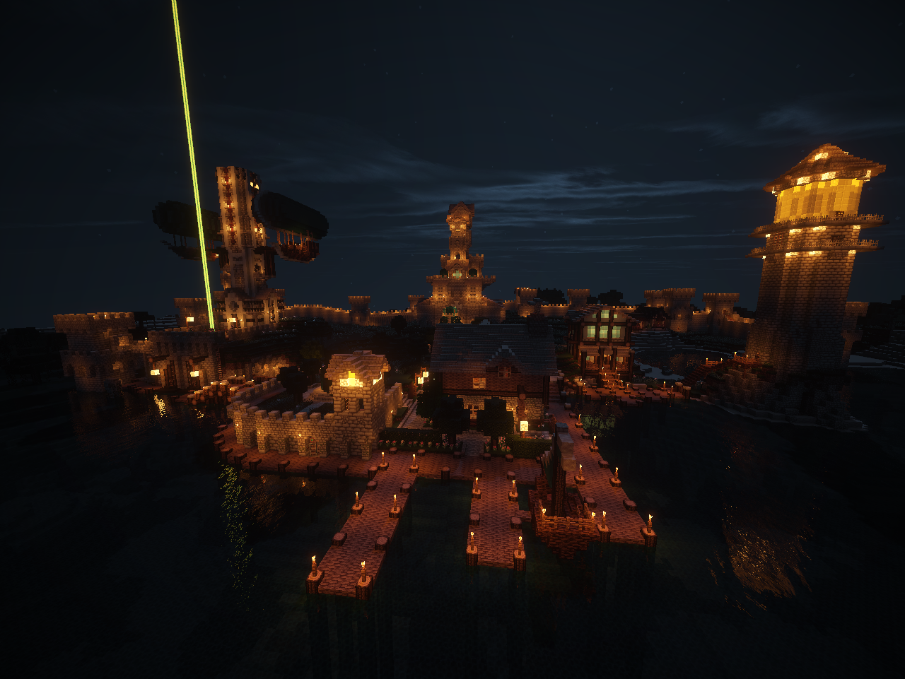 Citadel Town at night