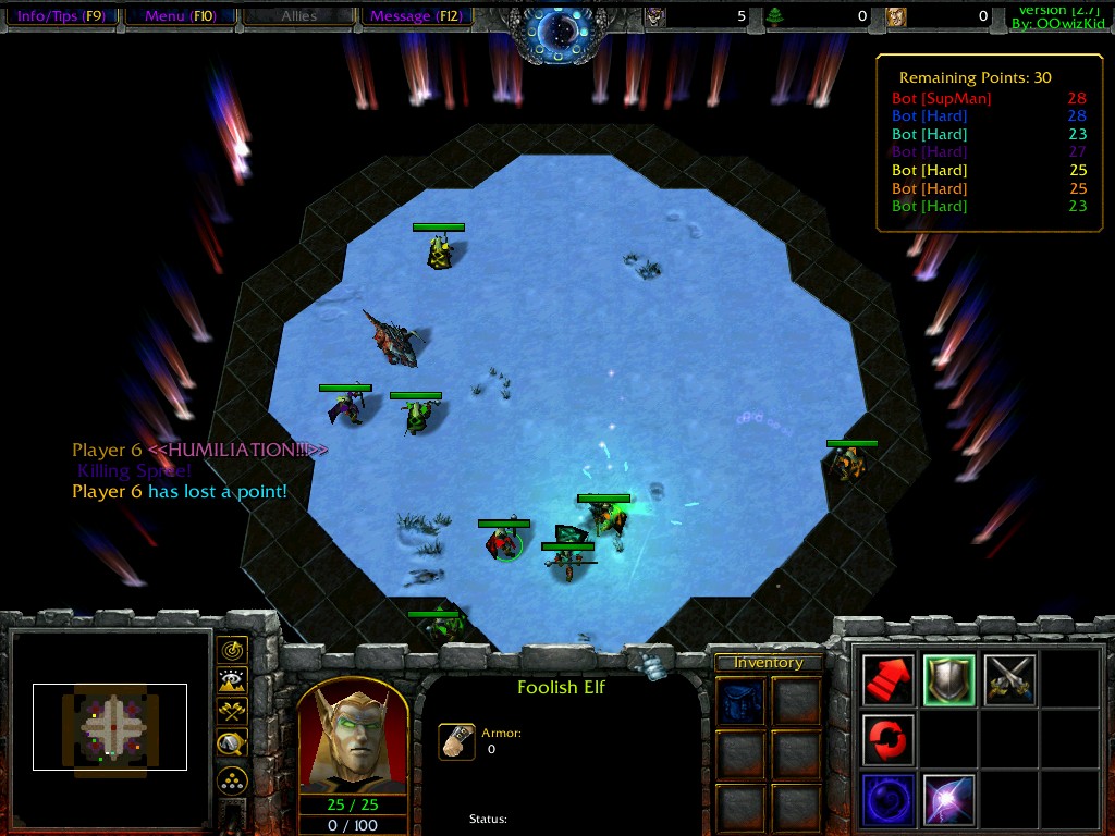 Classic Hungry Hung Felhould *-*.
2 green bots and 2 orange bots, it was impossible to kill them =/.