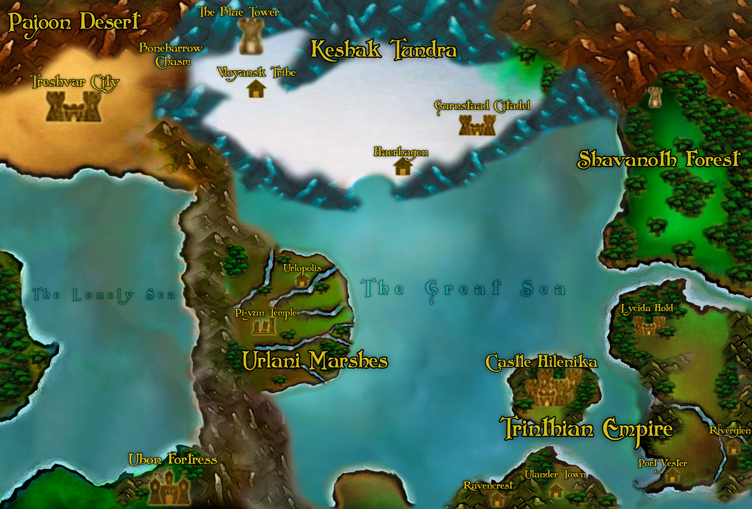 Classic Warcraft III Style Custom World Map