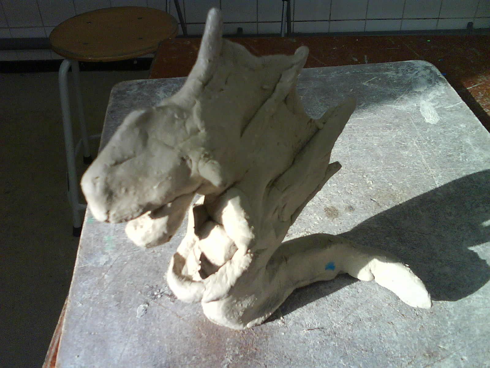 clay naga (not done...)i know his head is to big i will change it.