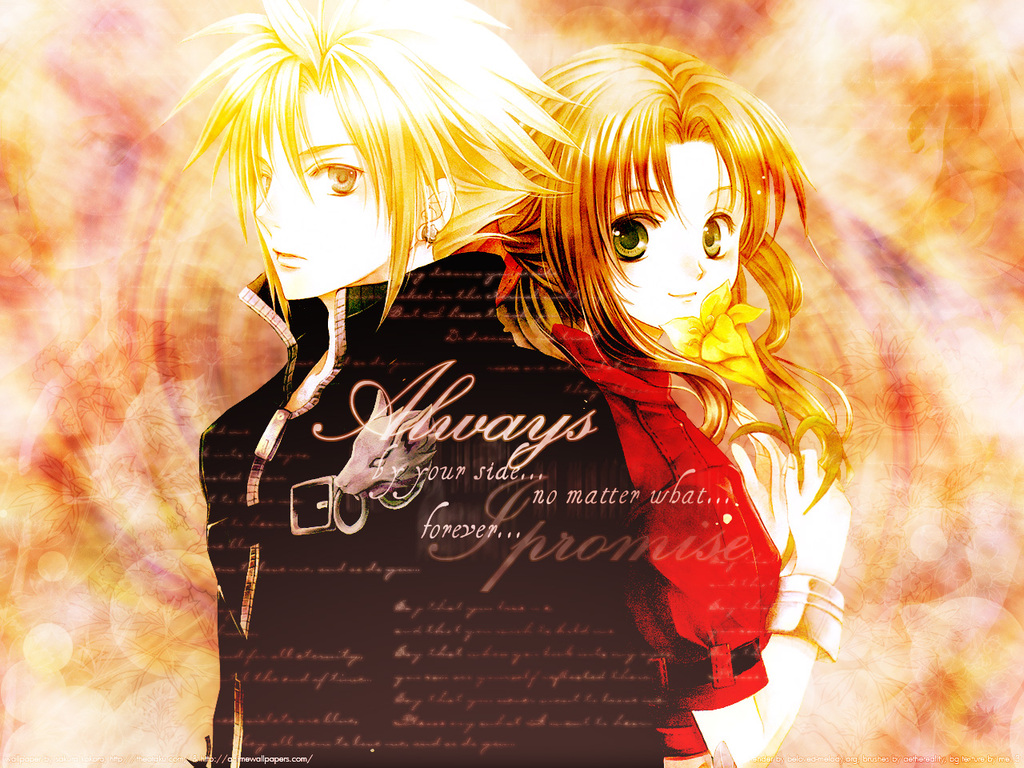 Cloud and Aerith ^^