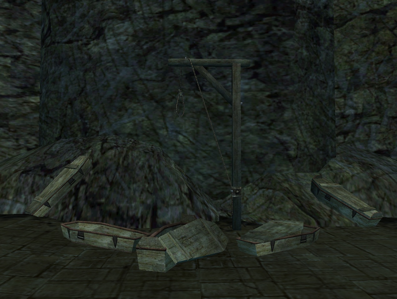 coffins and a gallwow