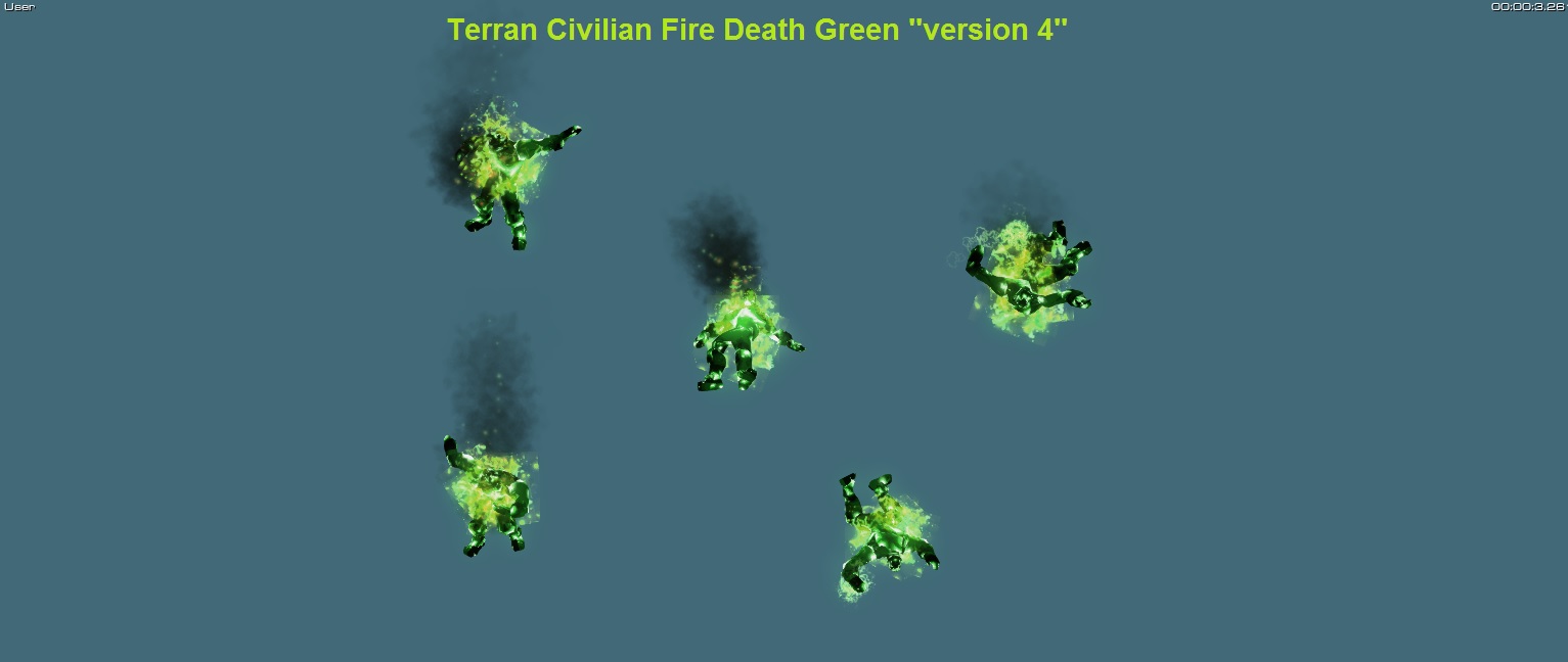 Colonist Male Death Fire Green Version 4