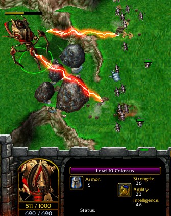 Colossus beam test, this is a spell trigger. Needs improvement etc.