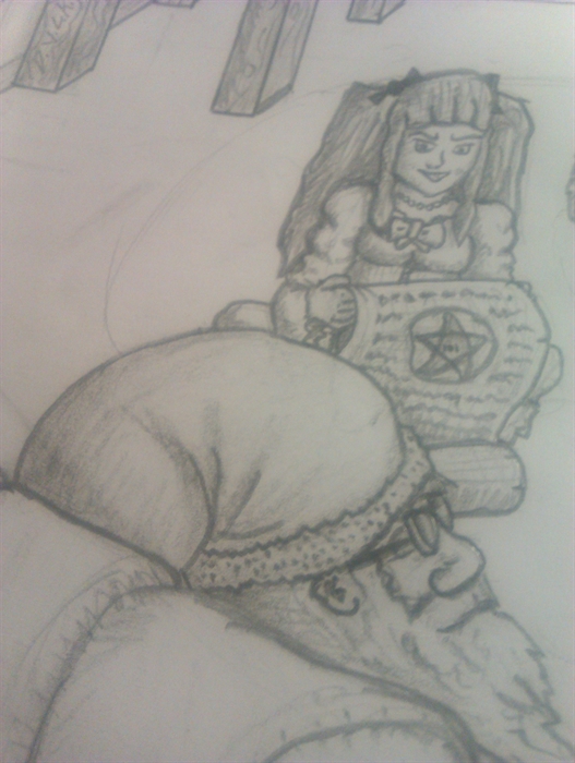 Concept Art Contest  
Christmas Eve   
WiP 14

BernKastel: "I noticed, you were there again."
Amargaard: "What? where?"
BernKastel: "In the high