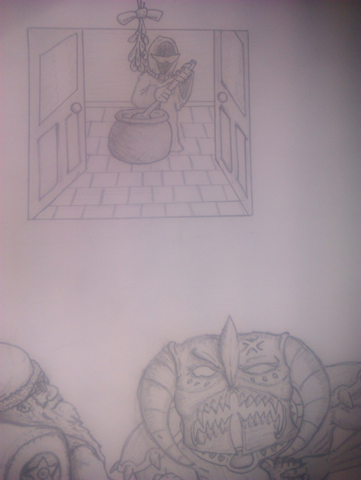 Concept Art Contest  
Christmas Eve   
WiP 4

Alagremm: "Mad King lost a bet to Santa and now he is giving him a foot massage?"
Amargaard: "I hav