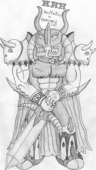 Concept Art of the Mad King, for Project HHH
