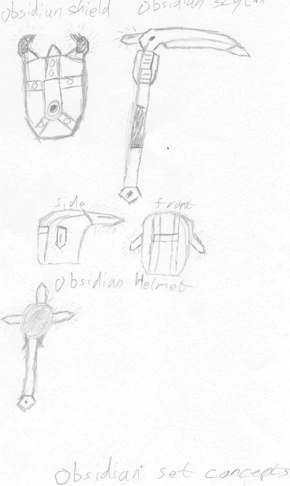 Concepts

I am by no means an artist... I couldn't draw to save my life. These are pretty terrible if anything, but it gives me a basis on which to
