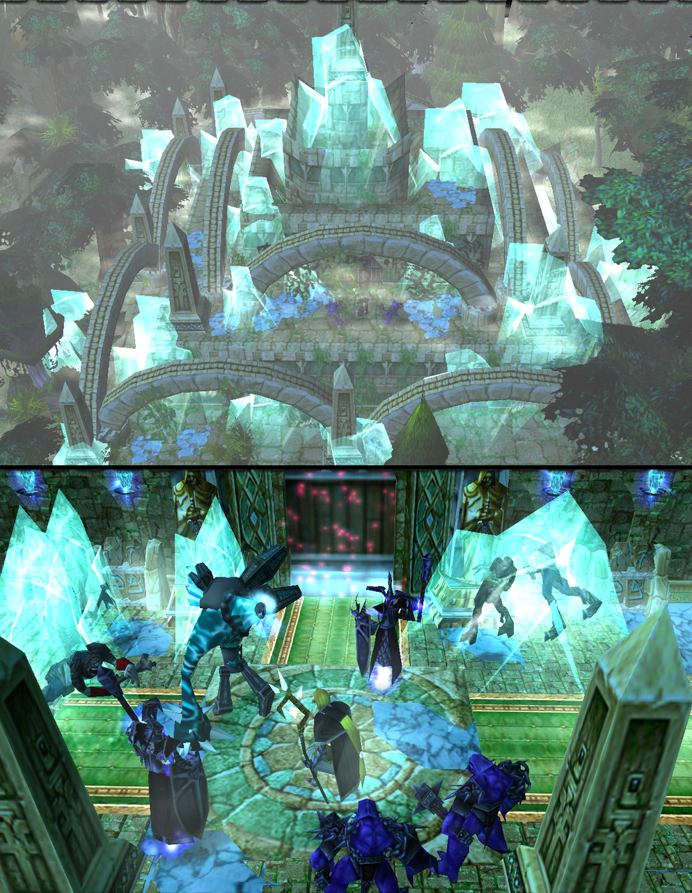 "Cool Temple"

In the  Whitemyst Swamps lies the "Temple". It is said that Temple contains great and forgotten evil locked by Exarch himself. Guarde