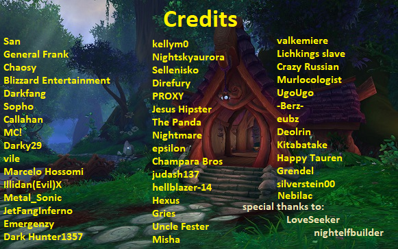 Credits List Updated