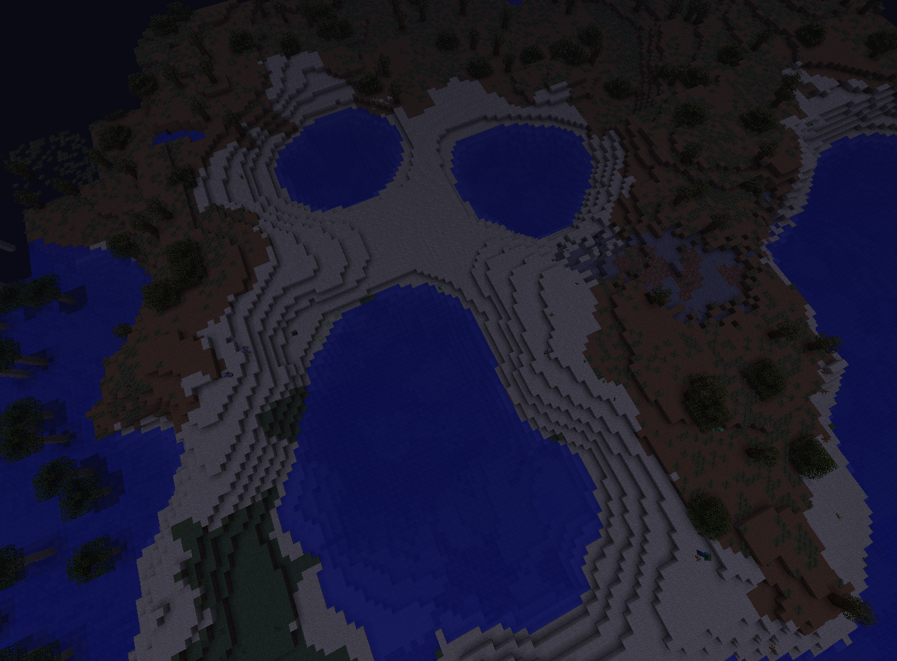 Creepy ass lake formation :P