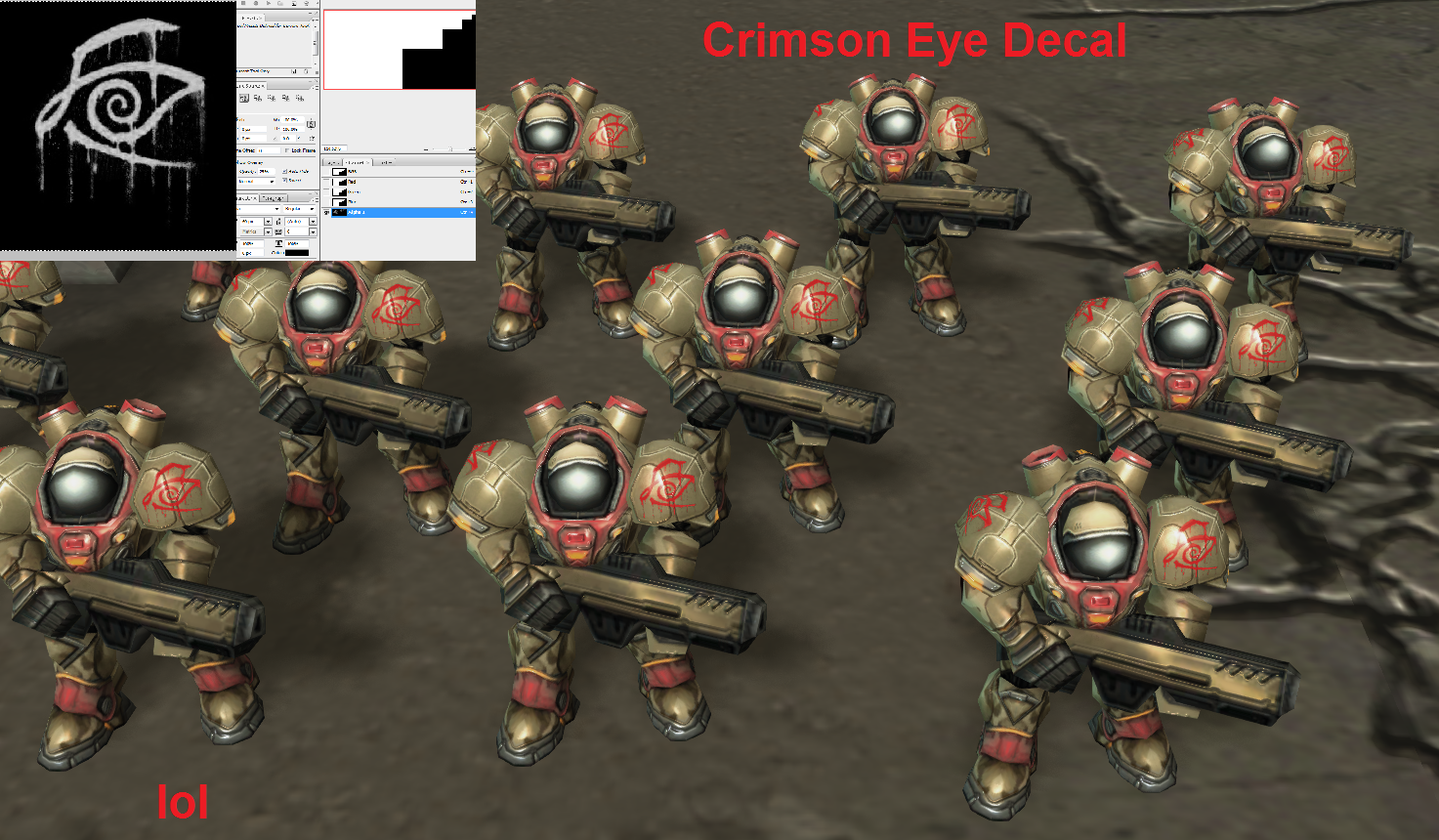 Crimson Eye Decal