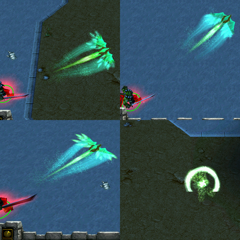 Crow Missile:
A Healing Crow missile, this SFX can be used as a unit too!