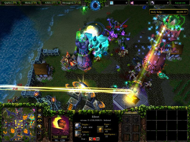 Crystal attacks village