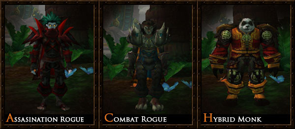 Current Agility Classes (Rogue, Monk)