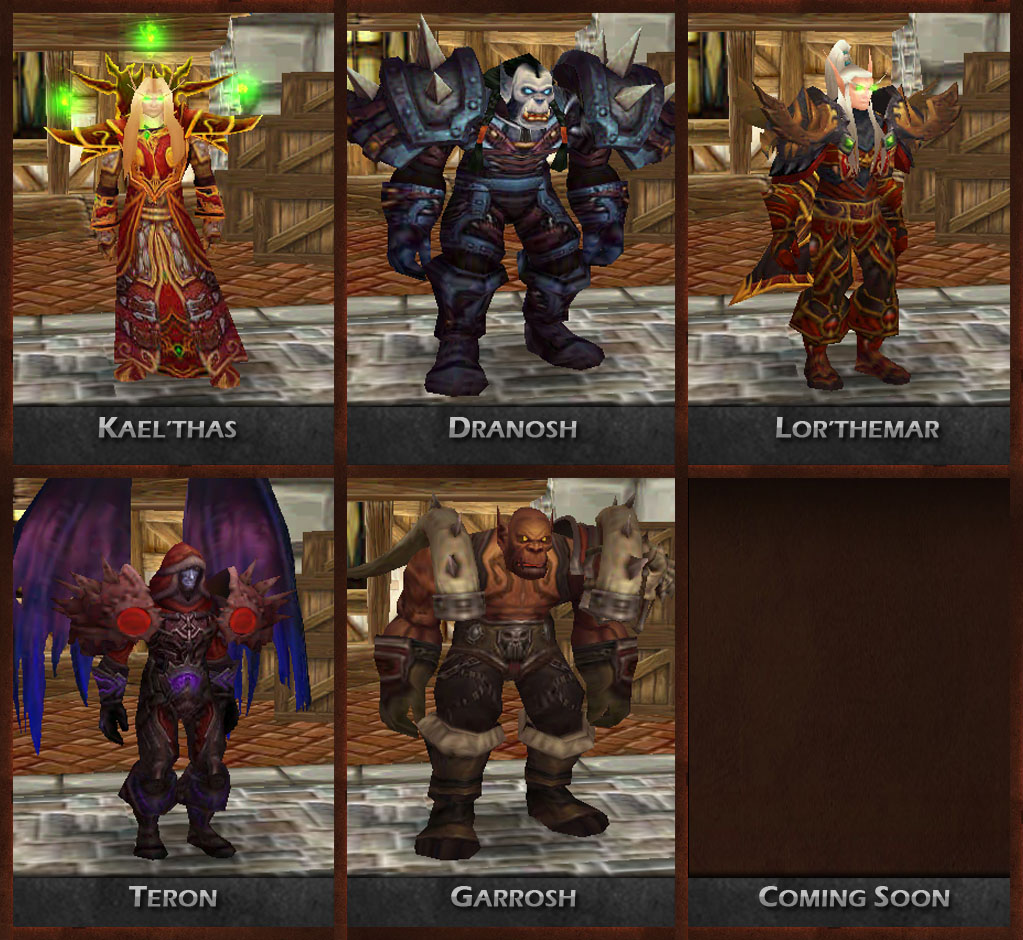 Current Horde Heroes - Project Looks