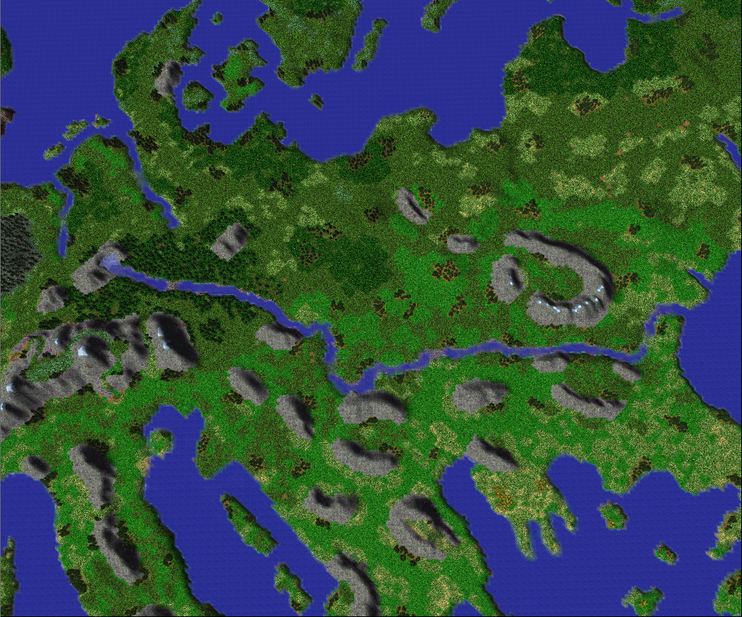 Danube River
The Terrain I shall be using in my current project, it is all "hand" made as at that time I lacked any knowledge on how to utilise any p