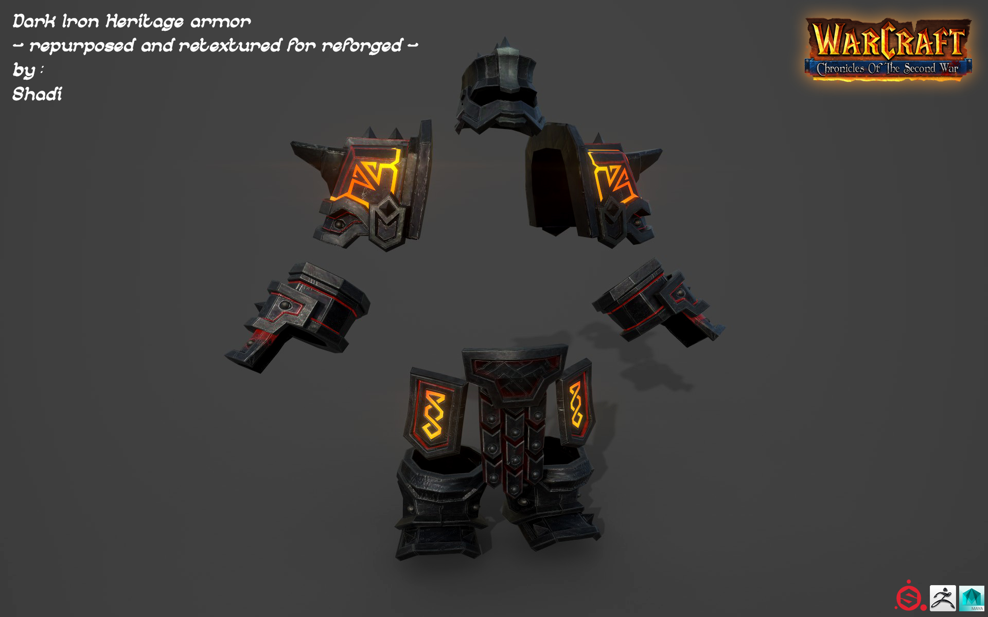 Dark Iron Armor (repurposed and retextured for Reforged)