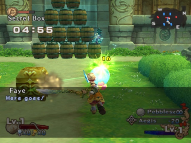 Dawn of Mana - Battle Arena, When Keldy attacks it.