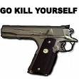 (Dead with a note saying ..........Stuff.)