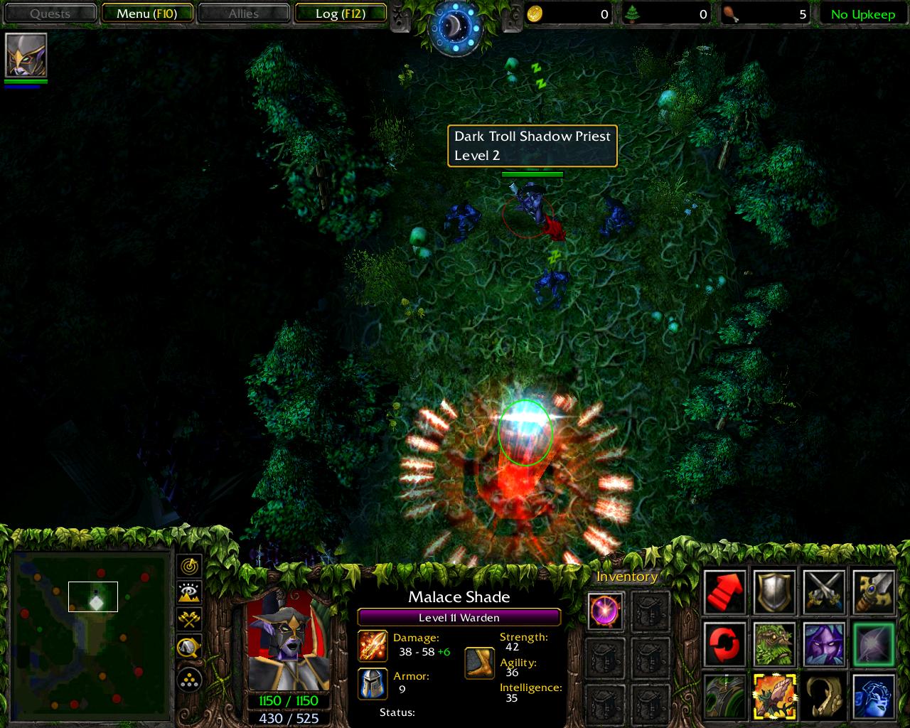 Deadly Escape:
The Warden stomps the earth, dealing damage to enemy units and stunning them, and teleports to a target location.