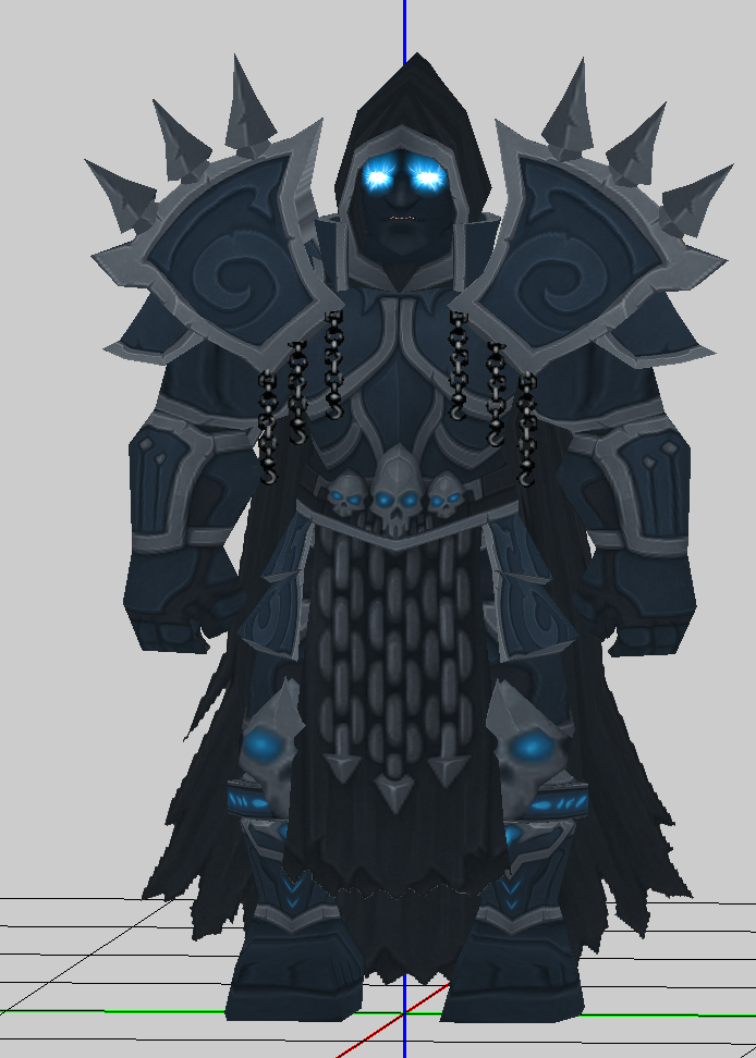 Death knight with AI generated texture