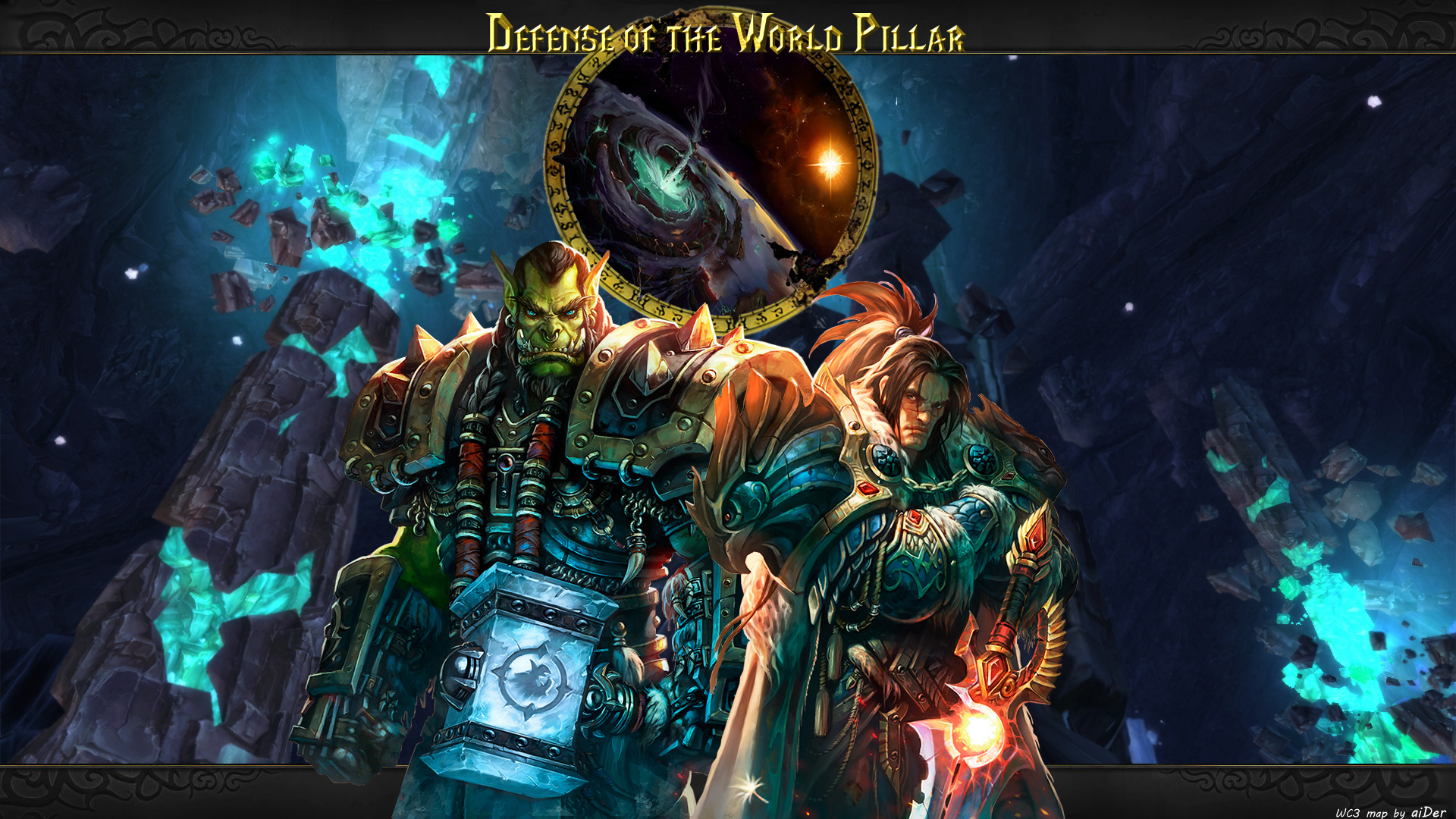 Defense of the World Pillar Wallpaper