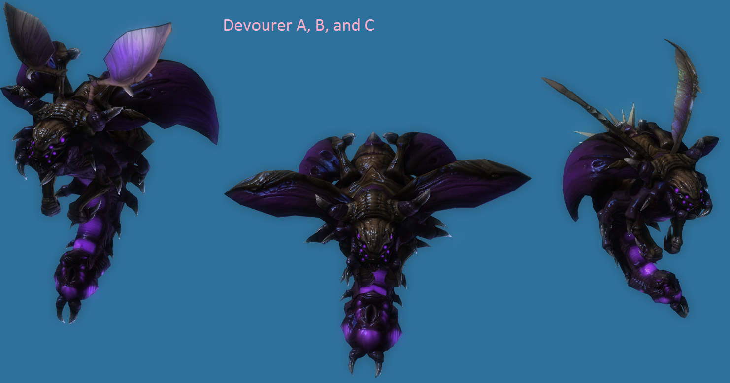 Devourer Variations A, B, and C