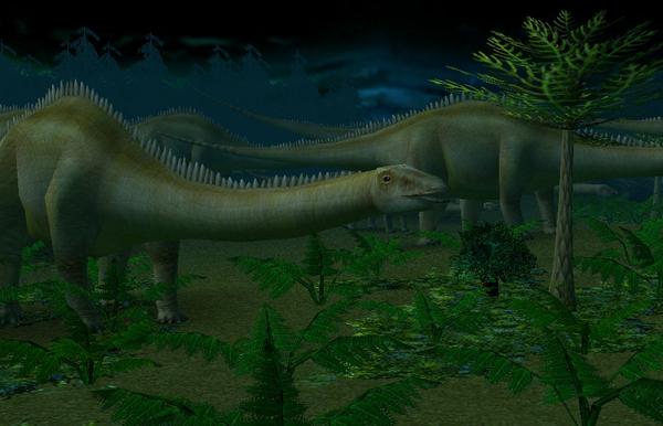 Diplodocus ingame - Jurassic Scene

Models and terrain by me