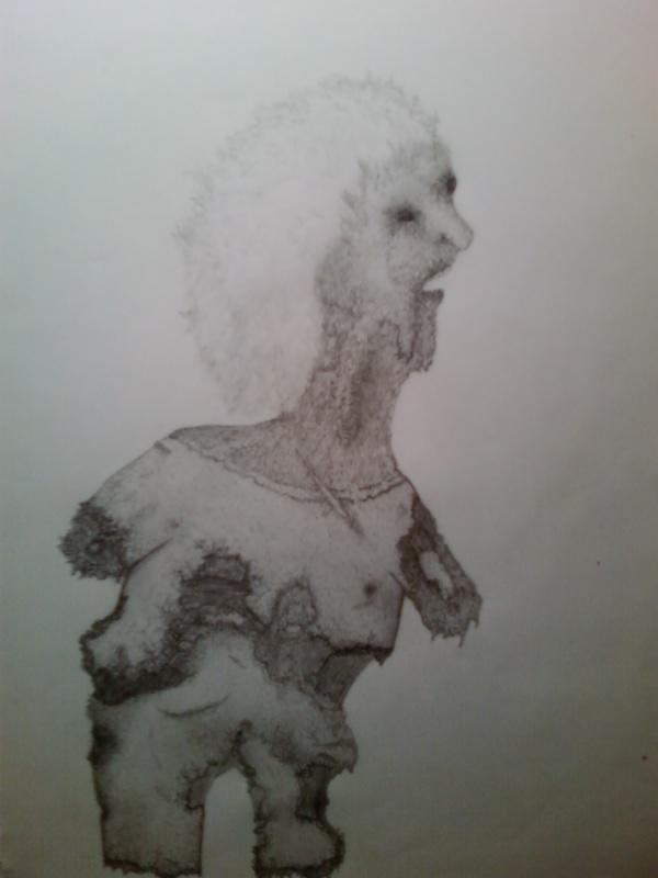 "Dismemberment" Pencil.