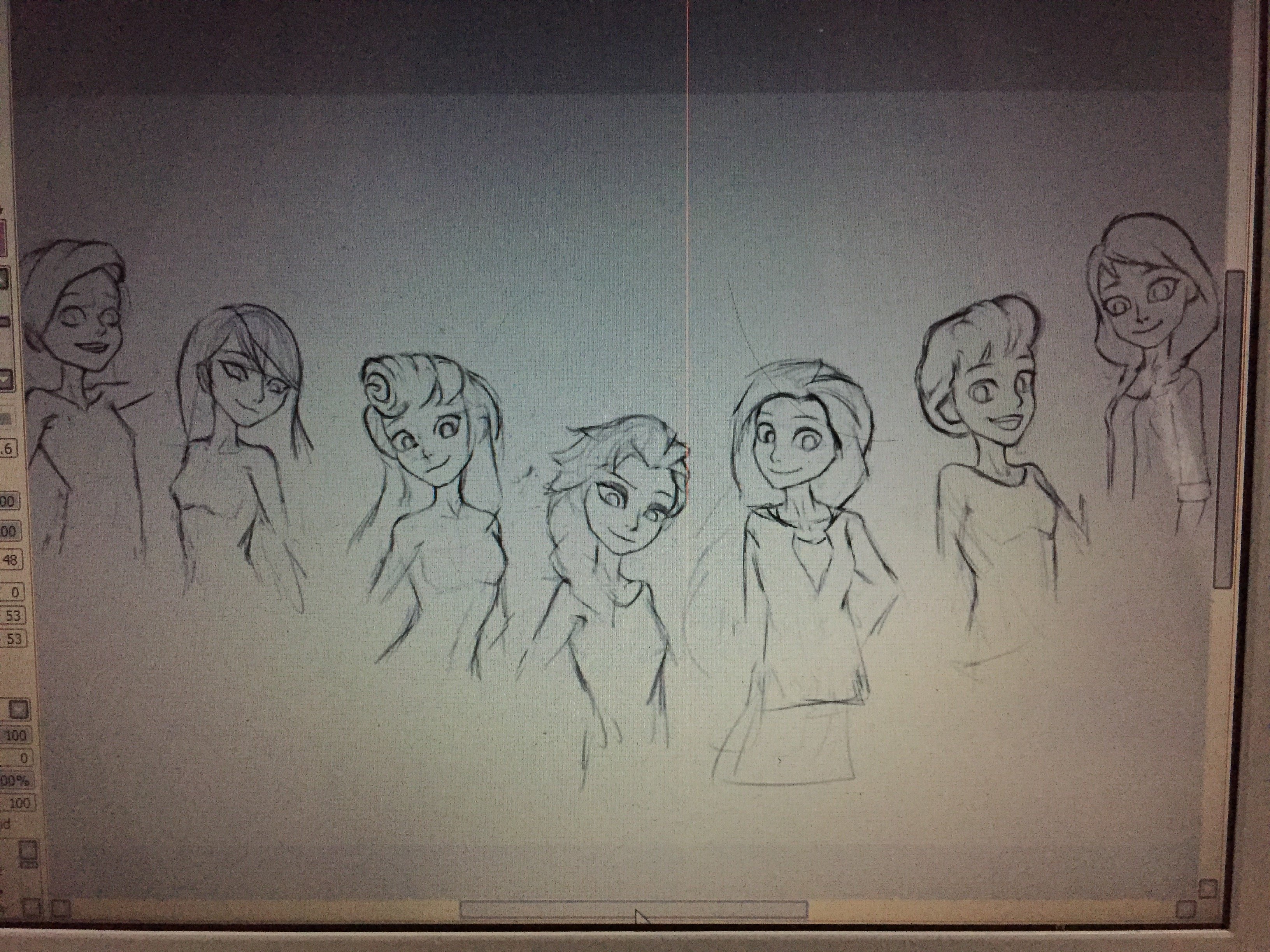 Disney Princesses wip