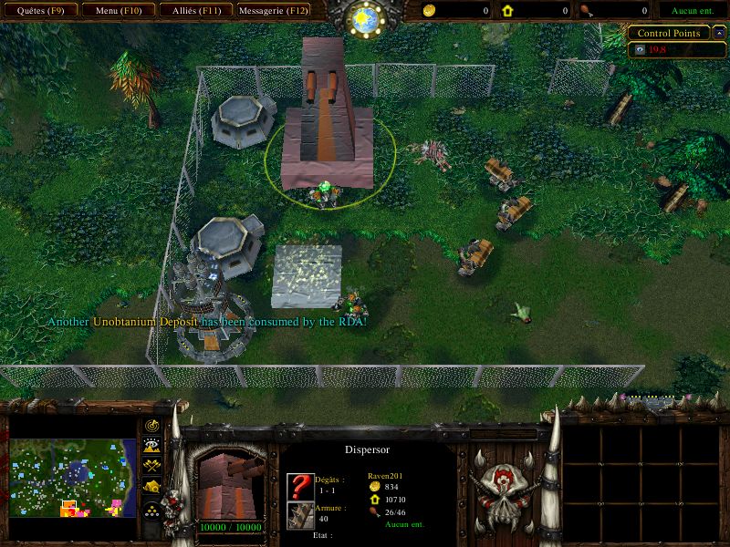 Dispersor behind fences