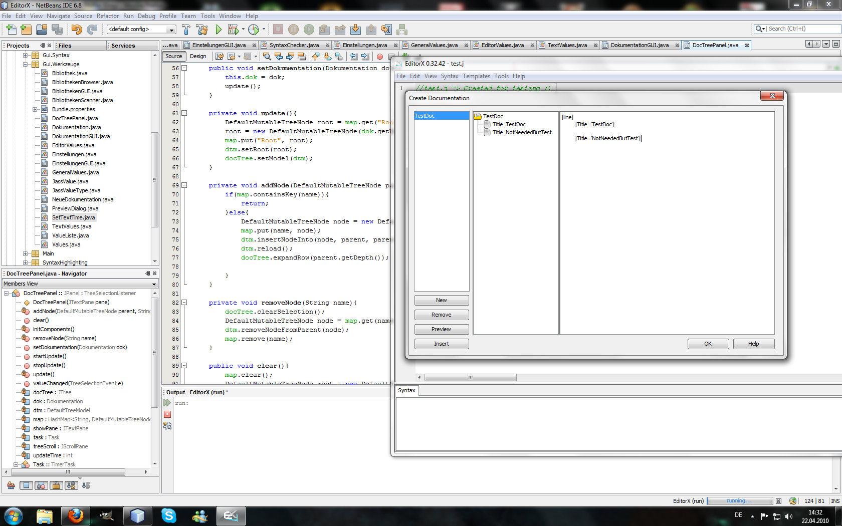 Documentation Editor Preview