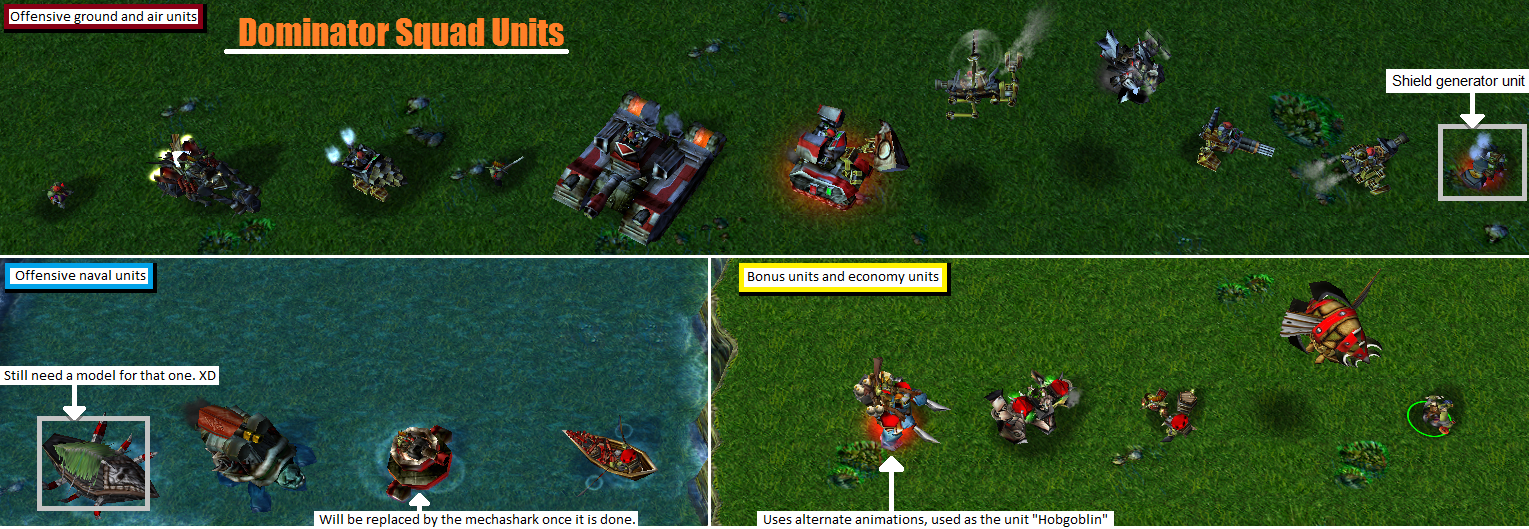 Dominator Squad Units