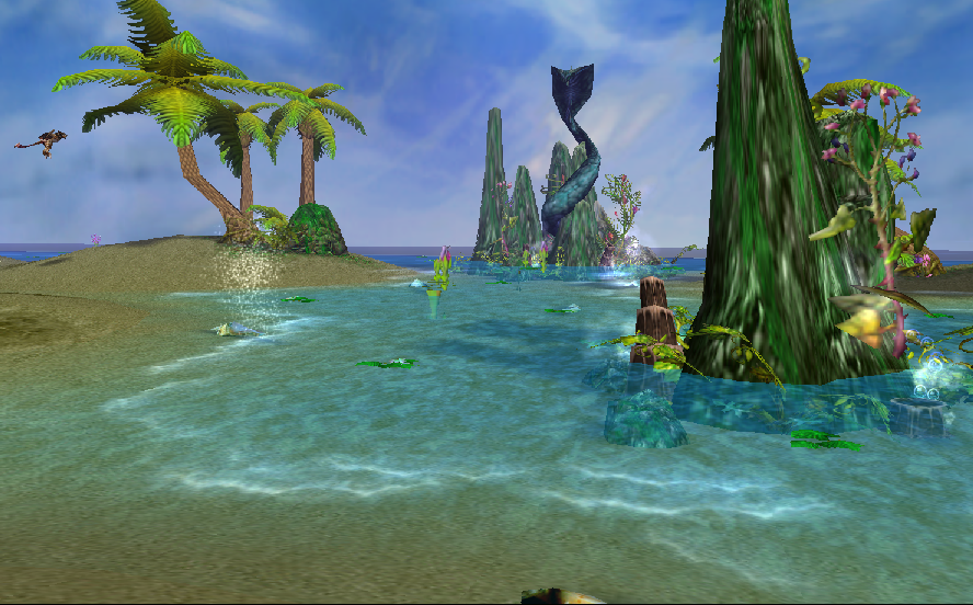Don't mind the big snake statue, just look at the cute little wyvern.
