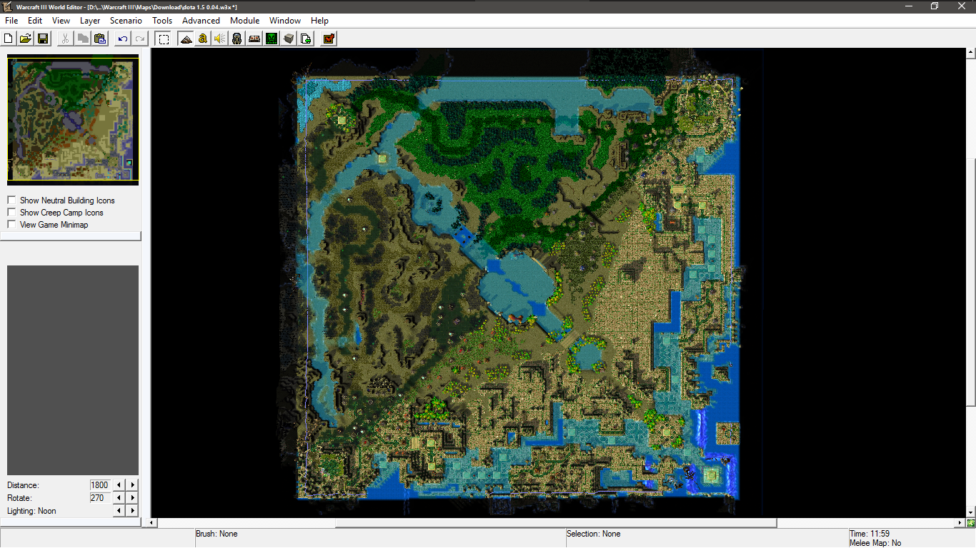 DotA 1.5 map preview