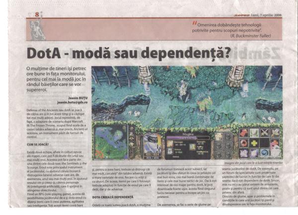 ''DotA - mode or addiction?

A lot of teenagers spend their time in front of their computers to play what is considered one of the most popular game