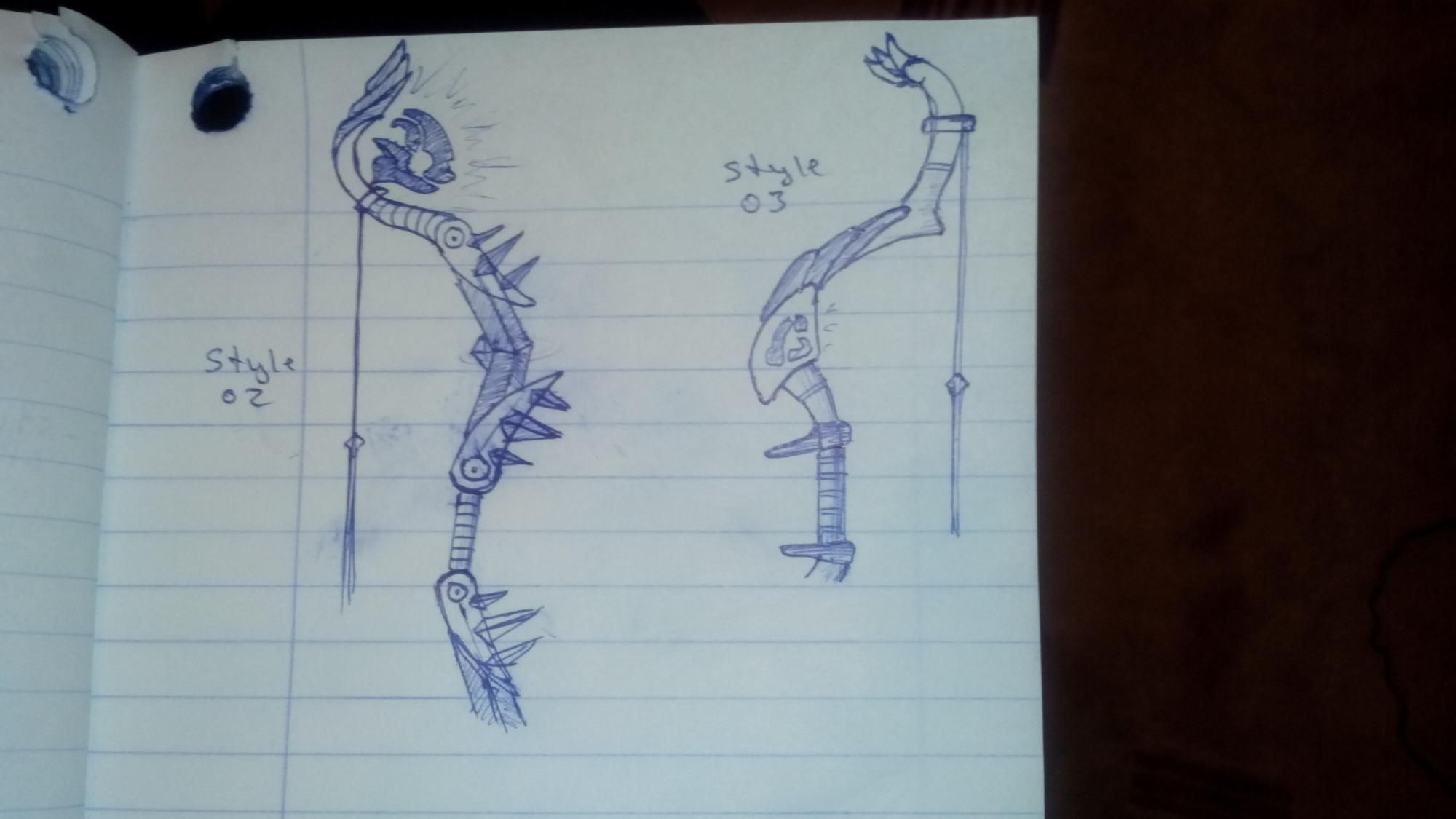 Drawings - Bow styles