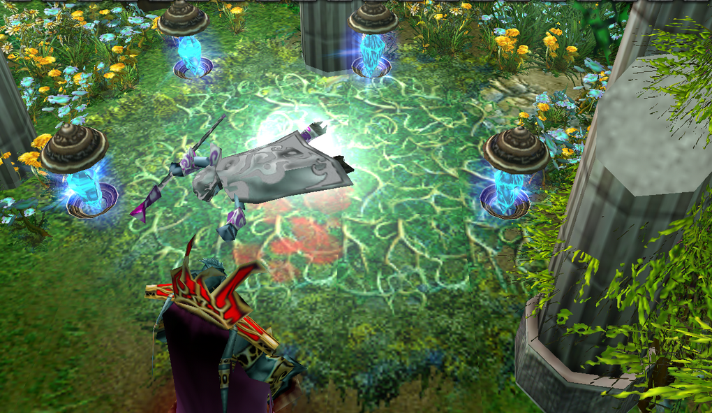 "Dream ends"

On far planet of Argus a Erader druid was about to mediate. On his way to his secret spot he found unconscious Draenei.
The voice the