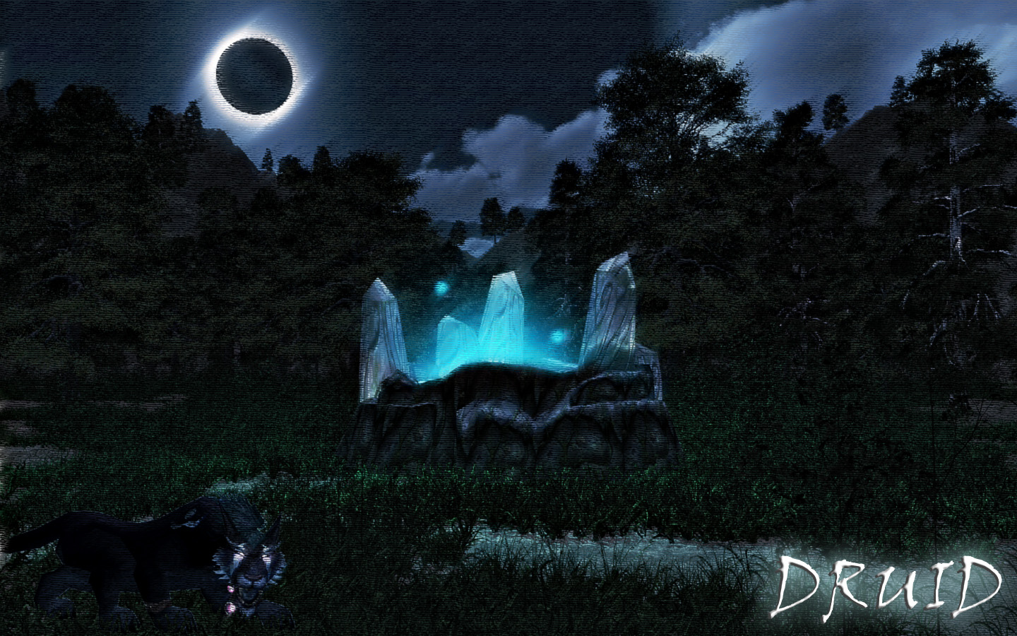 Druid--

This is a cool picture I made for fun, It depicts a Feral Night elven druid, In either Stonetalon or Moonglade (Never decided) In the backg