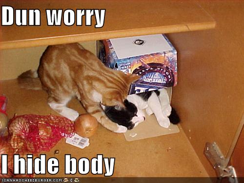 Dun worry i hide body