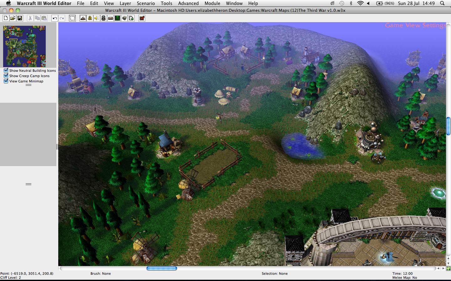 Eastern Tirisfal Glades - Not much to say about this nice piece of farmland.  This will probably be the last re terrain as I have just now hit the 600