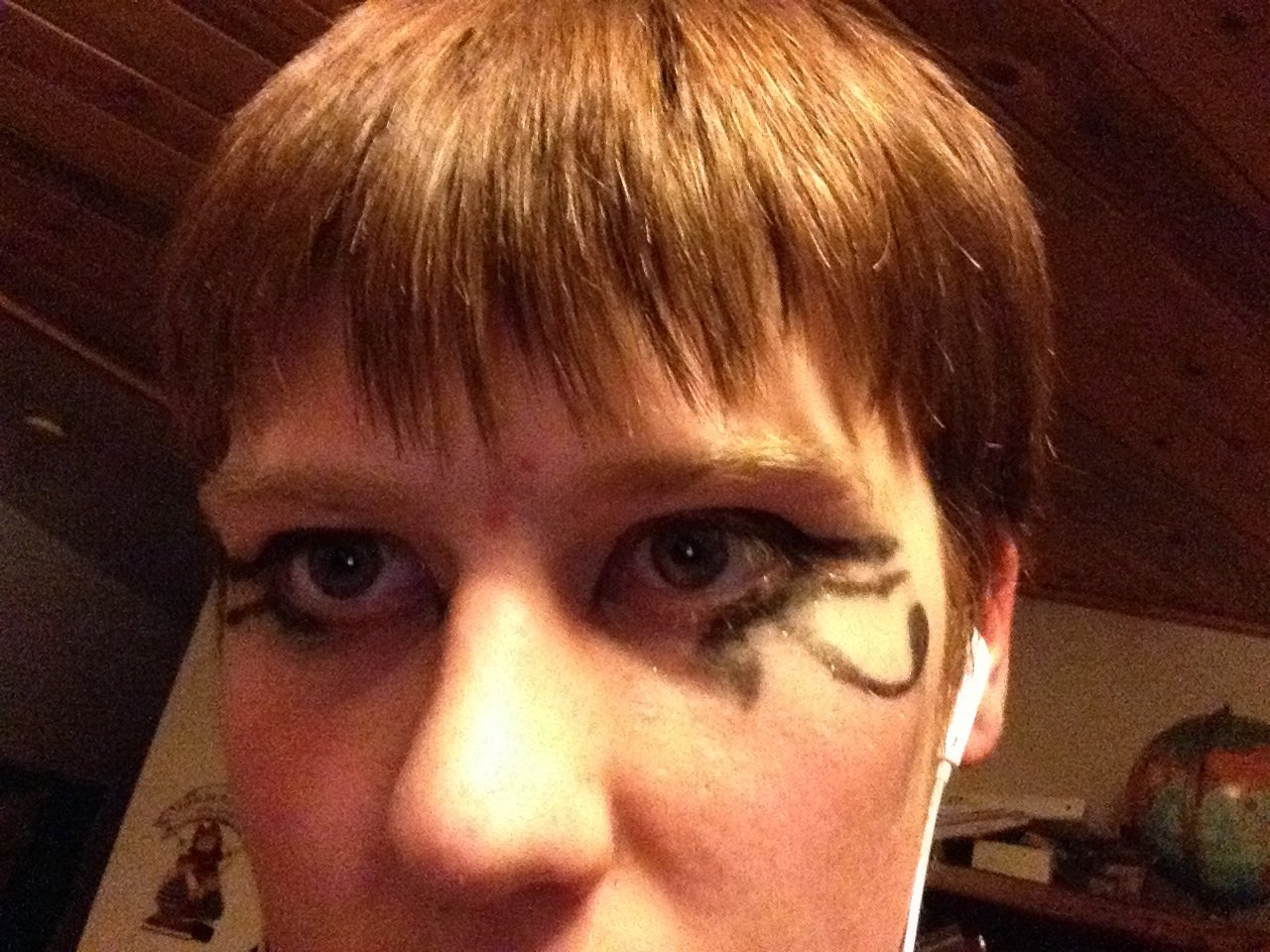 Egytian make up for school musical - Aida