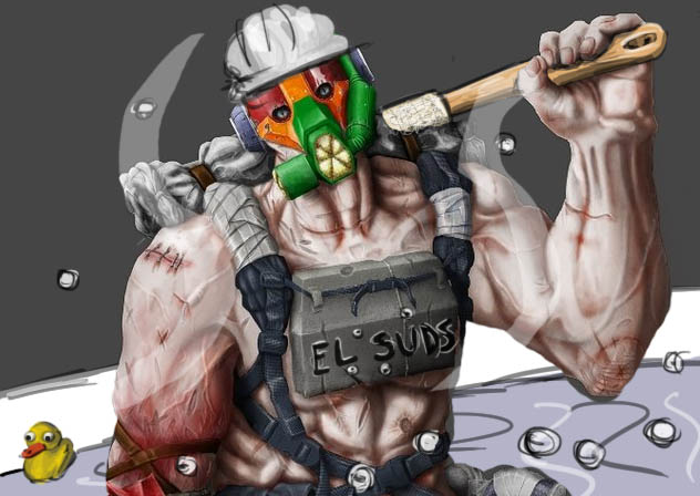El Suds the Post-Apocalyptic Raider.
Everyone loves to be clean!
