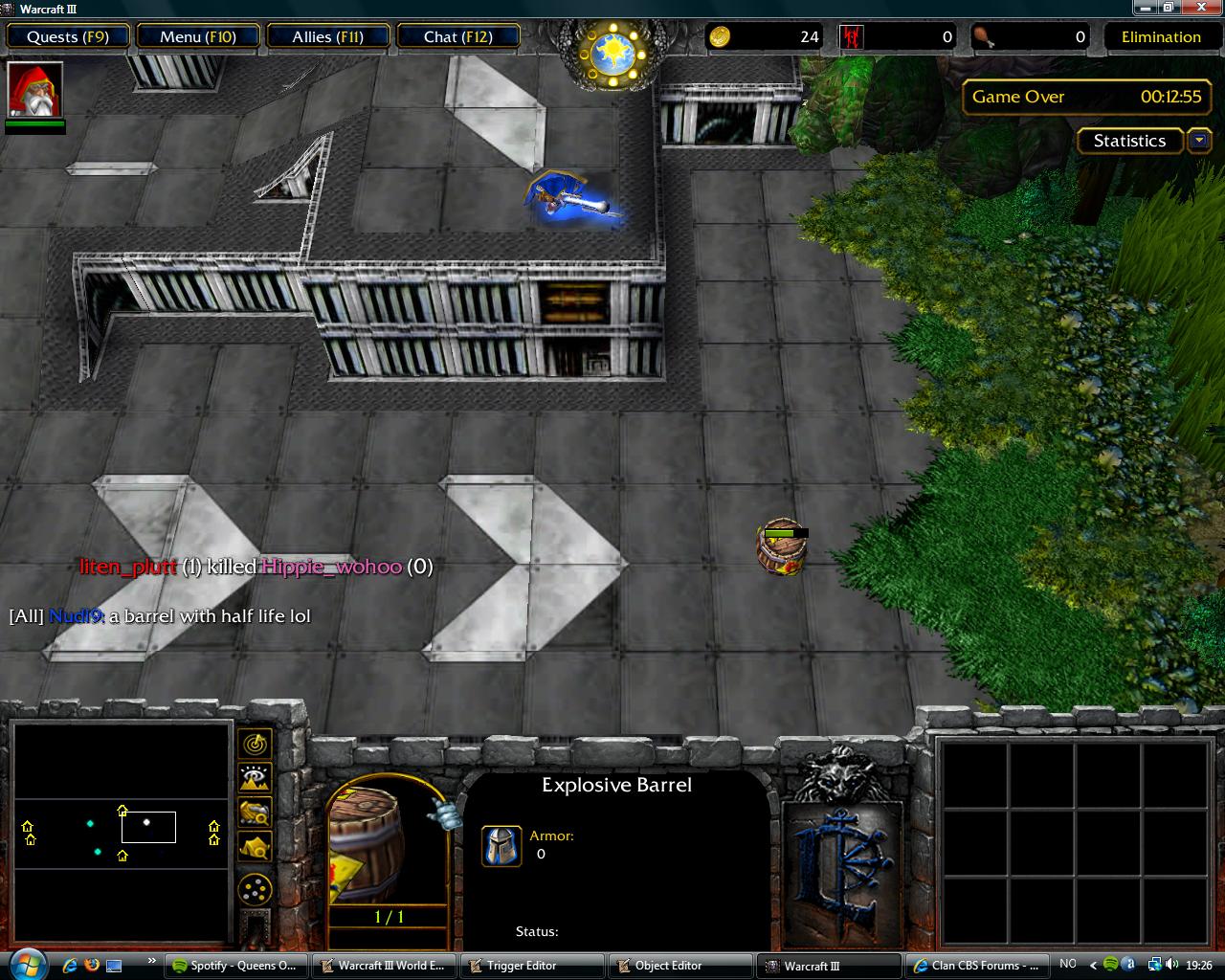 Elimination Tournament - Barrel with half life, wut?