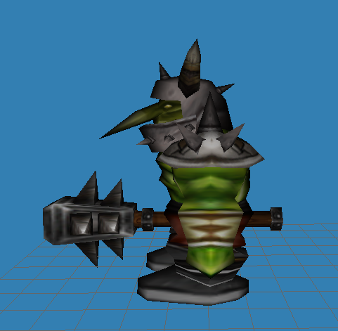 Enlarged the weapon
