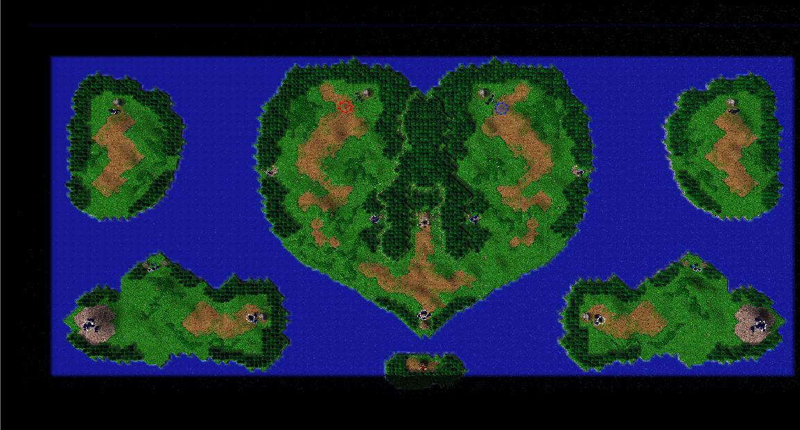 Entire Map Preview of Map (Romantic Island).