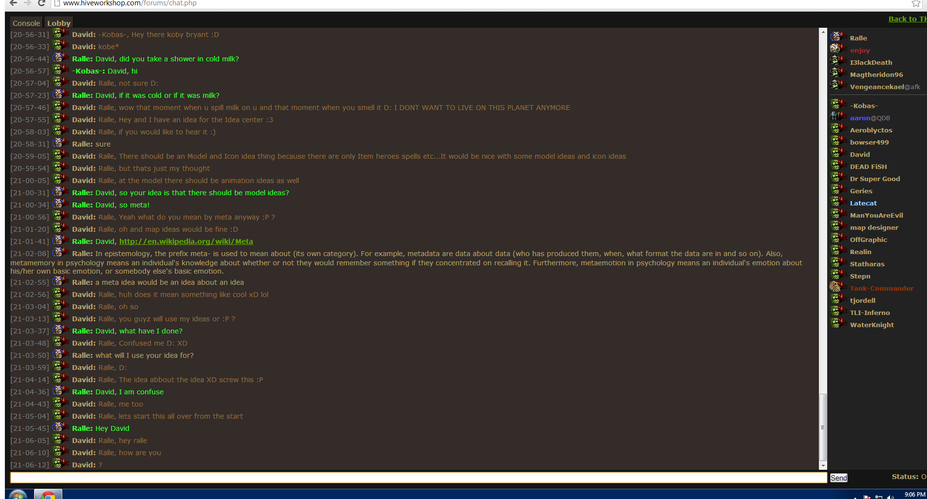 Epic chat with ralle is epic XD