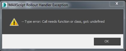 Error 3Dsmax